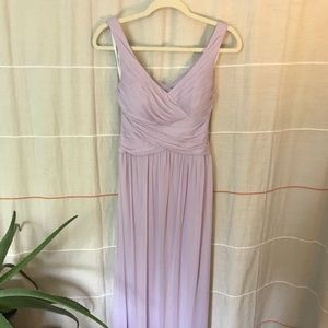 David’s Bridal lavender bridesmaid dress